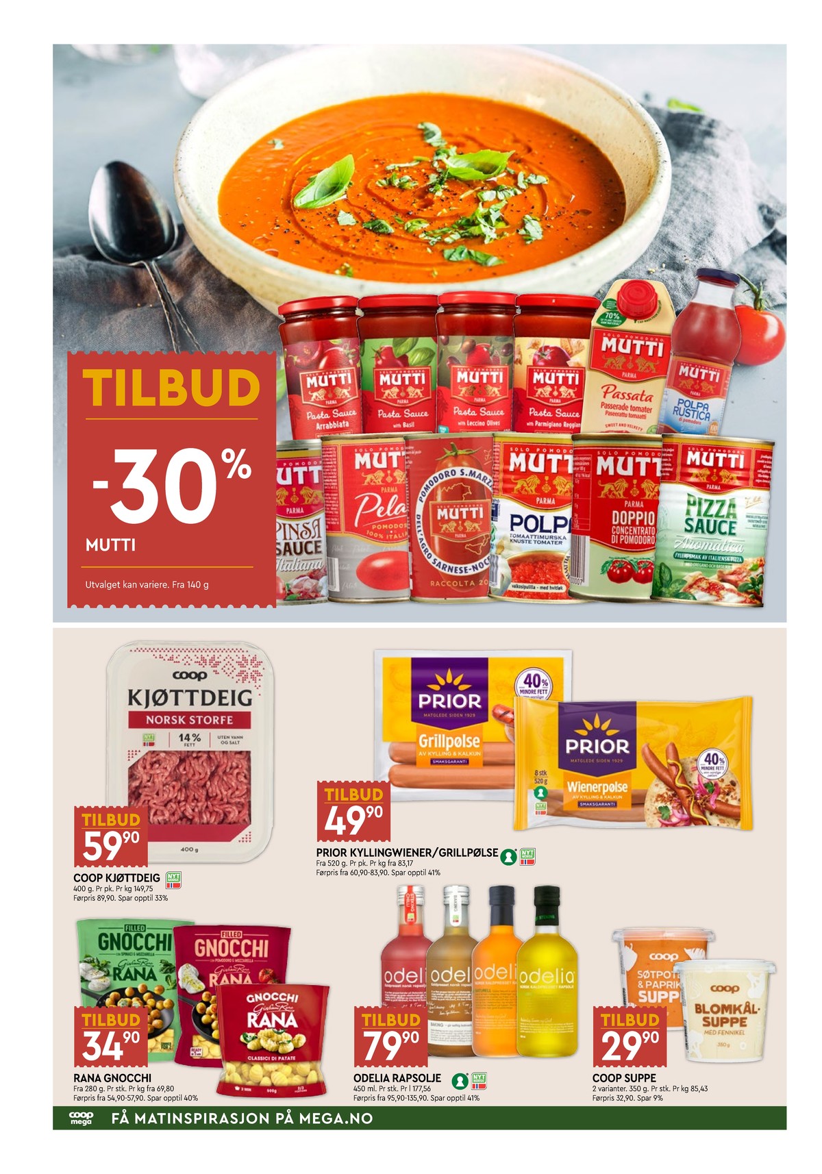 Se Coop Mega kundeavis for uge 35 på Tilbudsuken.no. Se gode tilbud på mange varer. Les kundeavisen her! Side 2