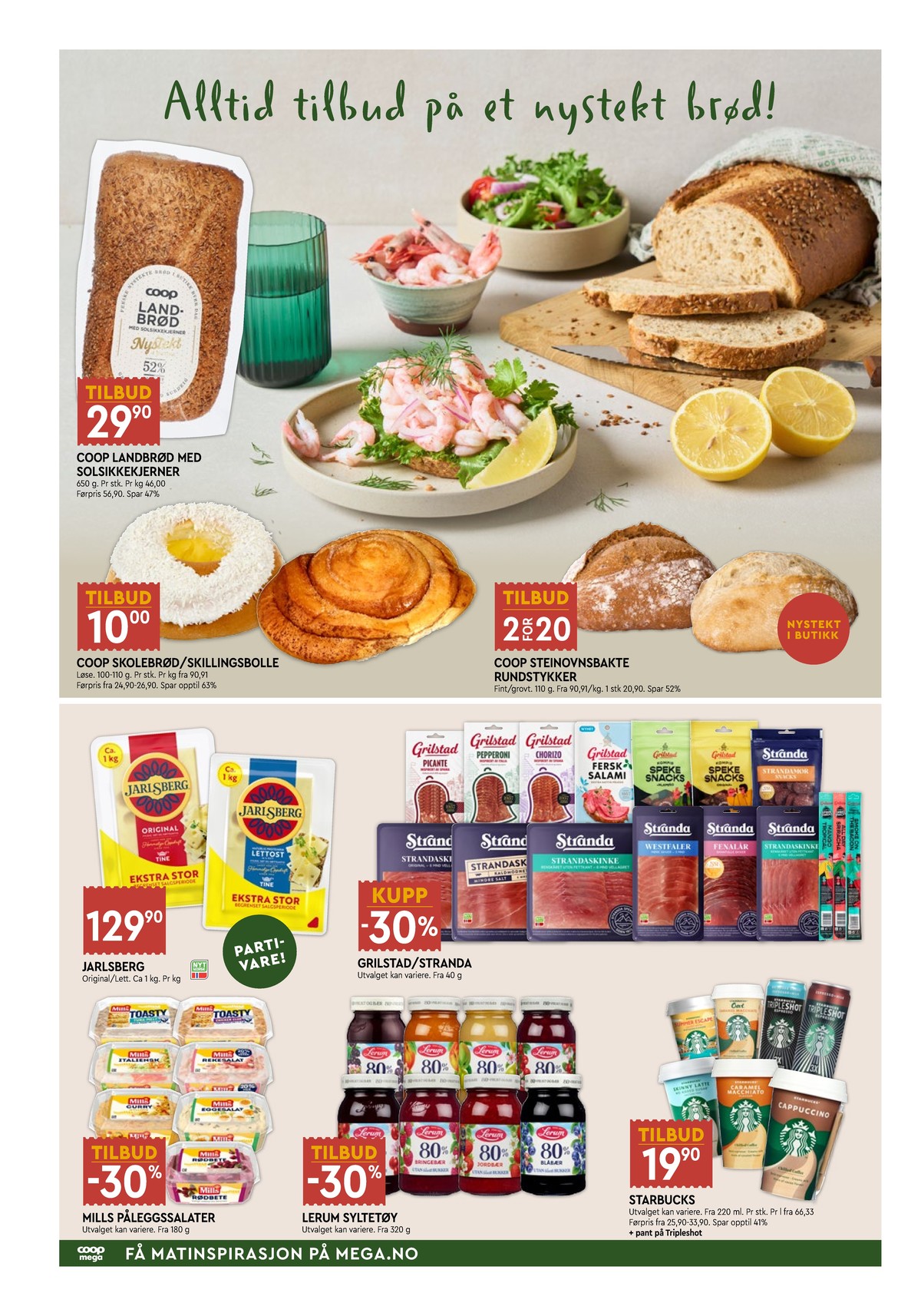 Se Coop Mega kundeavis for uge 35 på Tilbudsuken.no. Se gode tilbud på mange varer. Les kundeavisen her! Side 4