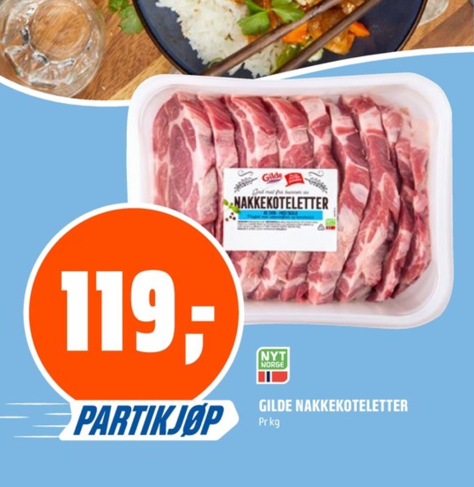 Gilde, Nakkekoteletter