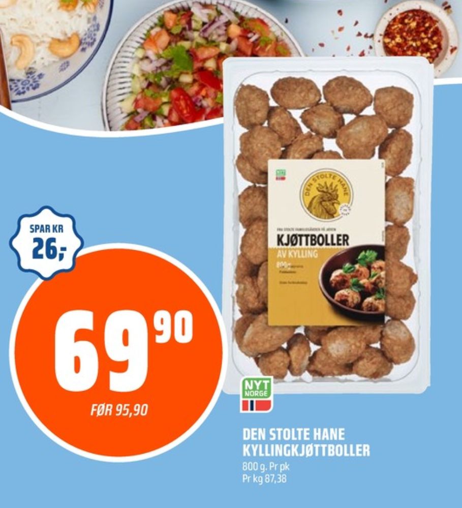 Den stolte hane, Kjøttboller