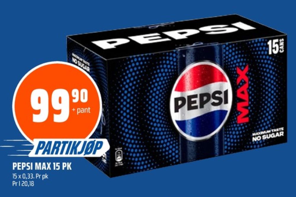 Pepsi Max, Pepsi Max 15 pk.