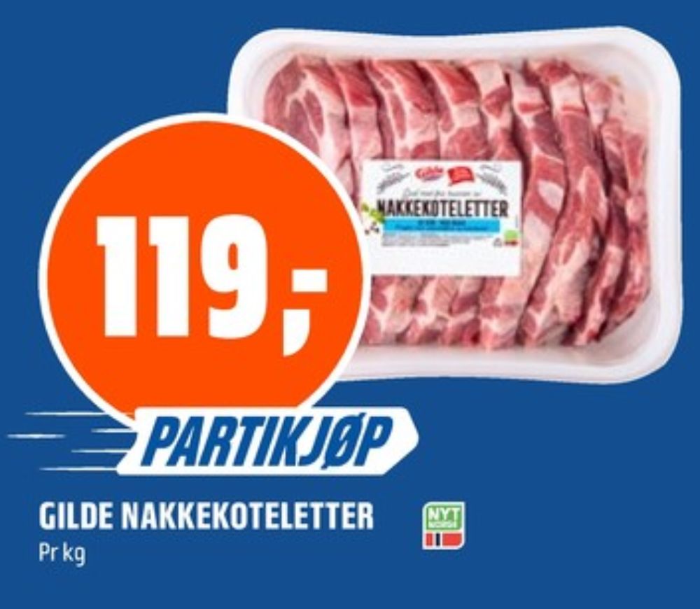 Gilde, Nakkekoteletter