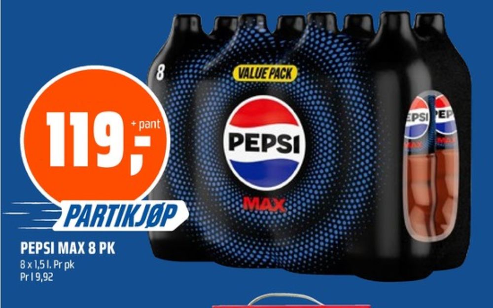 Pepsi Max, Pepsi Max 8 pk.