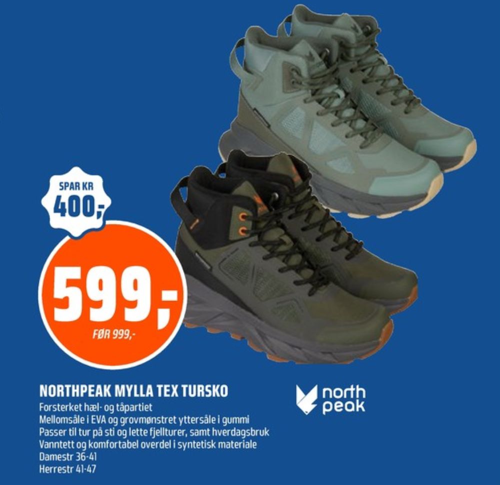 Northpeak, Sko