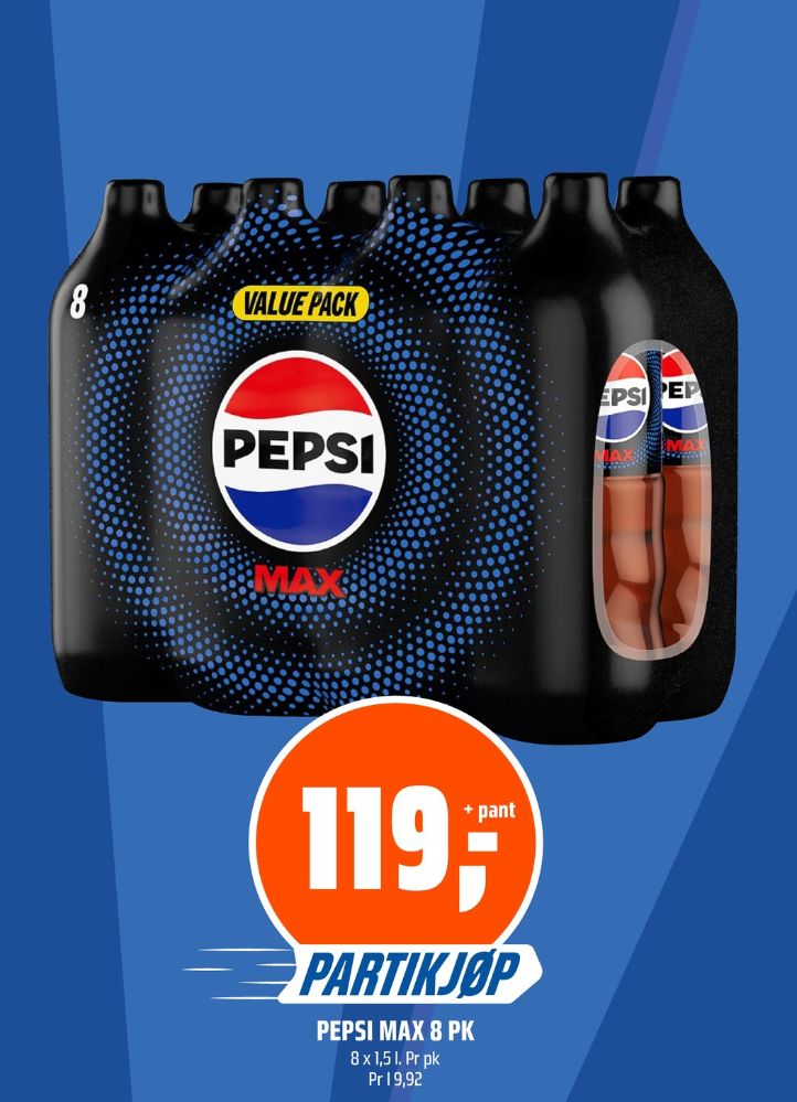 Pepsi Max, Pepsi Max 8 pk.