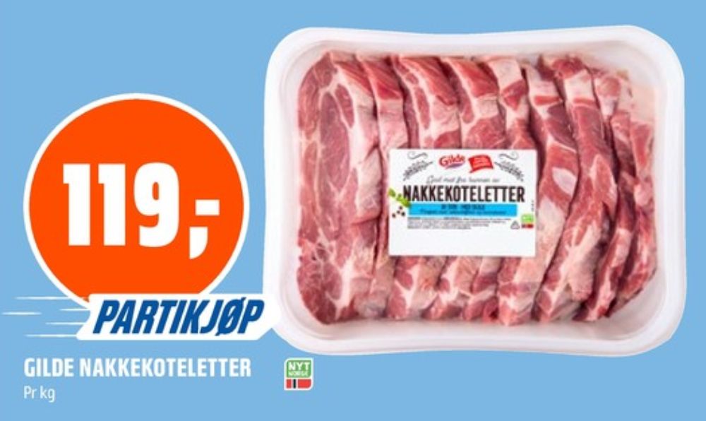 Gilde, Nakkekoteletter