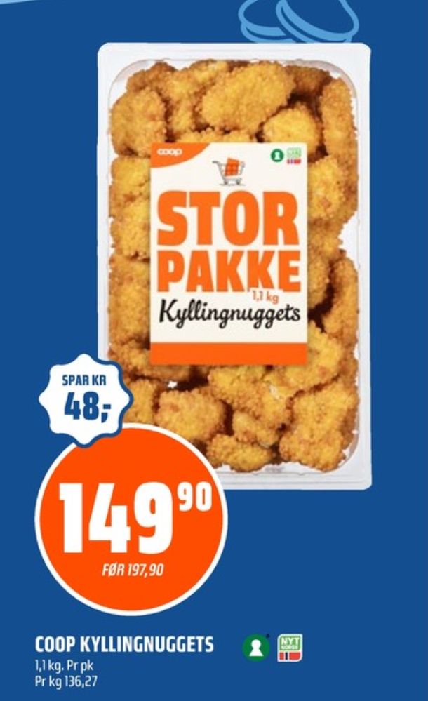 Coop, Kyllingnuggets