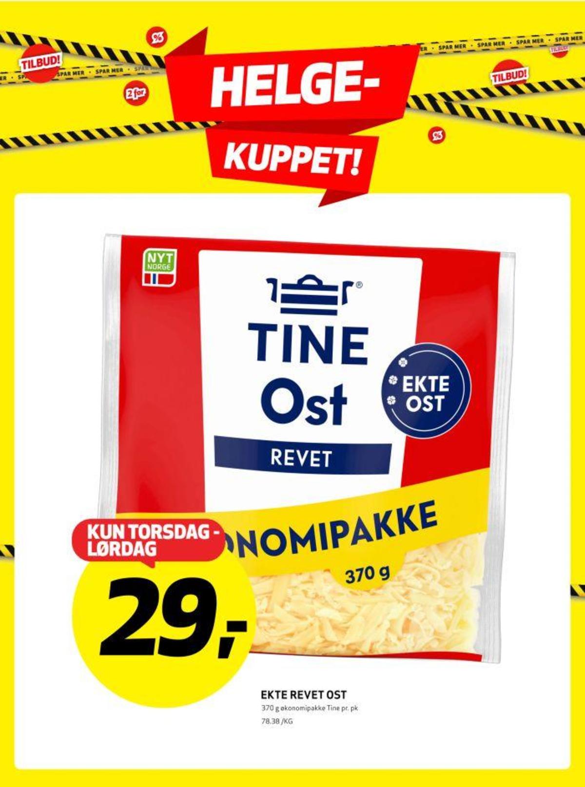Se Bunnpris kundeavis for uke 35 på Tilbudsuken.no. Se gode tilbud på mange varer, f.eks. revet ost tine eller andre varer. Les kundeavisen her! Side 18