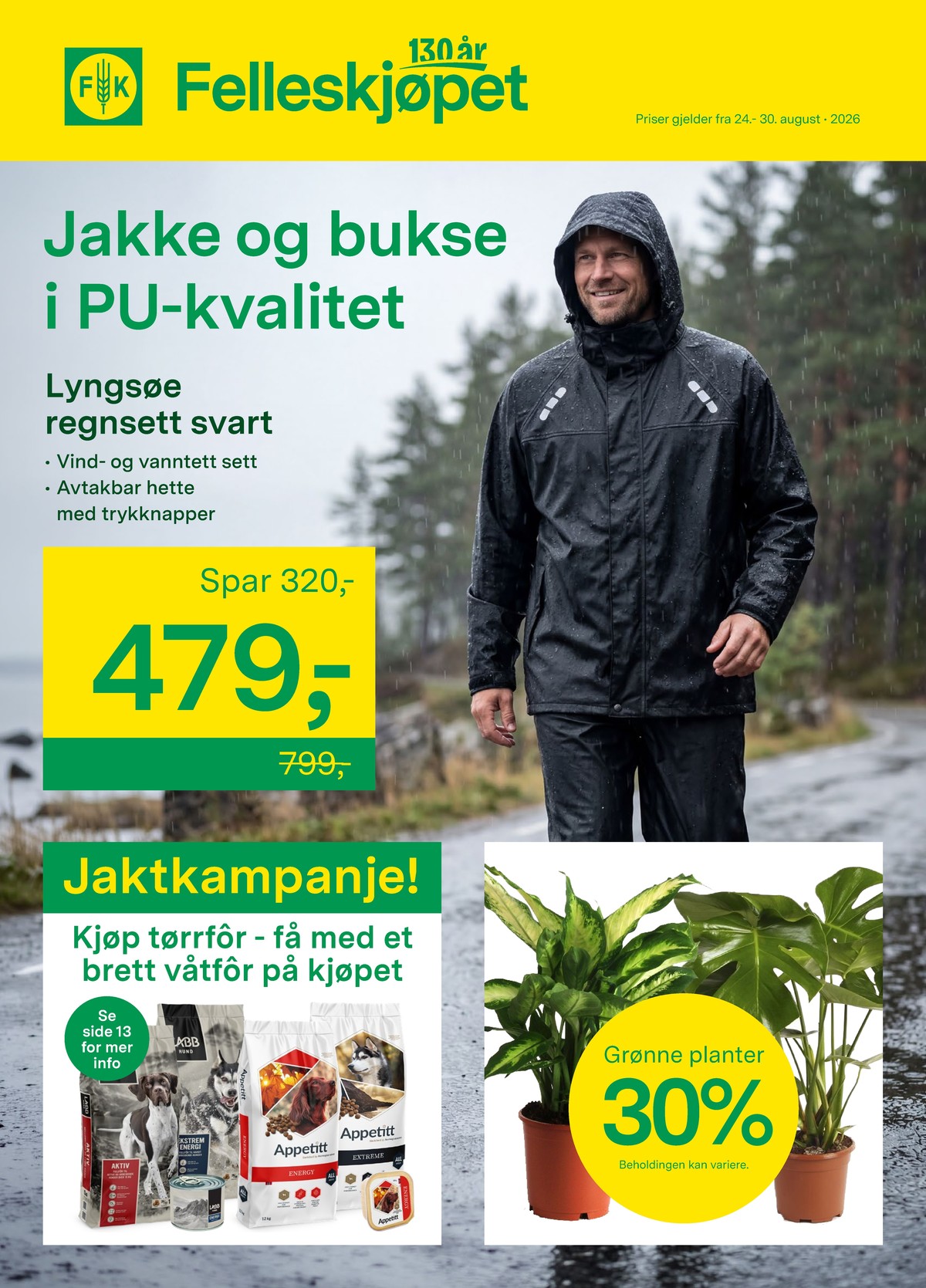 Se Felleskjøpet kundeavis for uge 35 på Tilbudsuken.no. Se gode tilbud på mange varer. Les kundeavisen her! Side 1