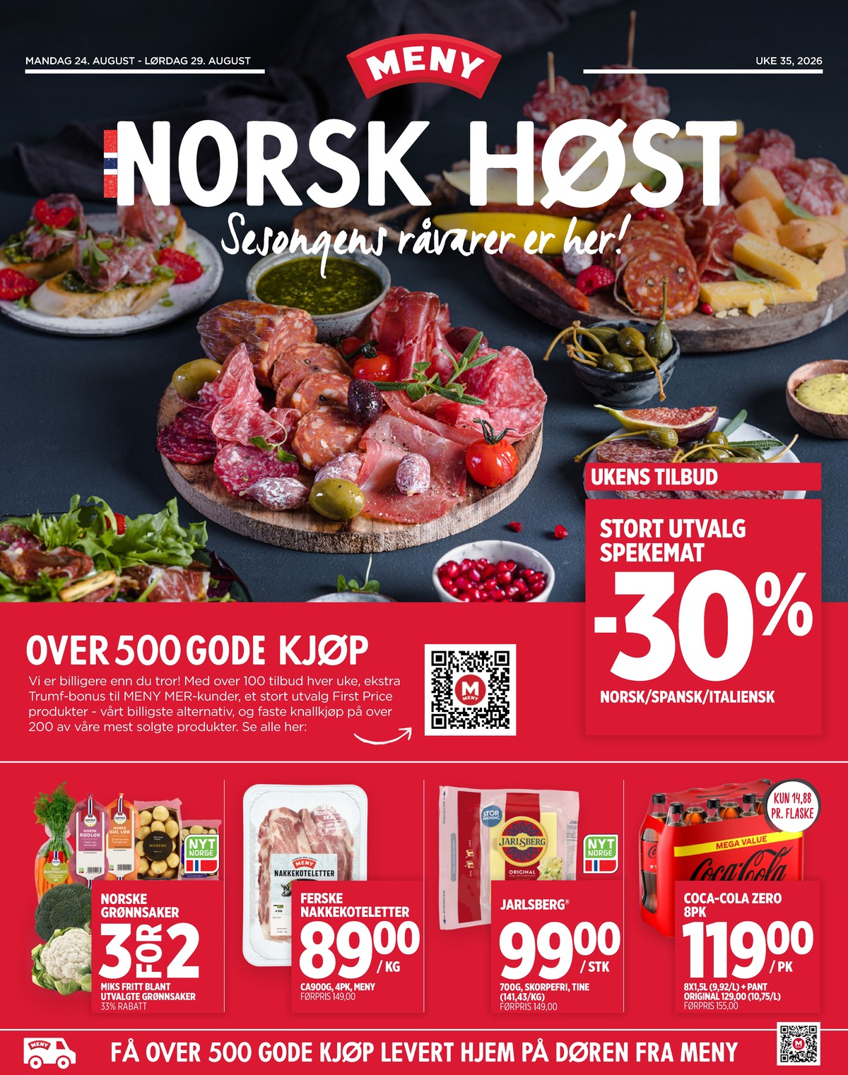 Se Meny kundeavis for uge 35 på Tilbudsuken.no. Se gode tilbud på mange varer. Les kundeavisen her! Side 1