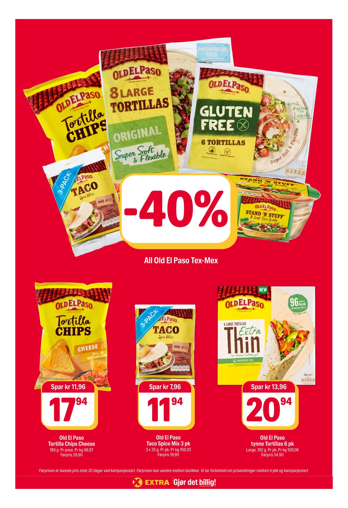 Se Coop Extra kundeavis for uke 36 på Tilbudsuken.no. Se gode tilbud på mange varer, f.eks. tortillachips old el paso eller andre varer. Les kundeavisen her! Side 14