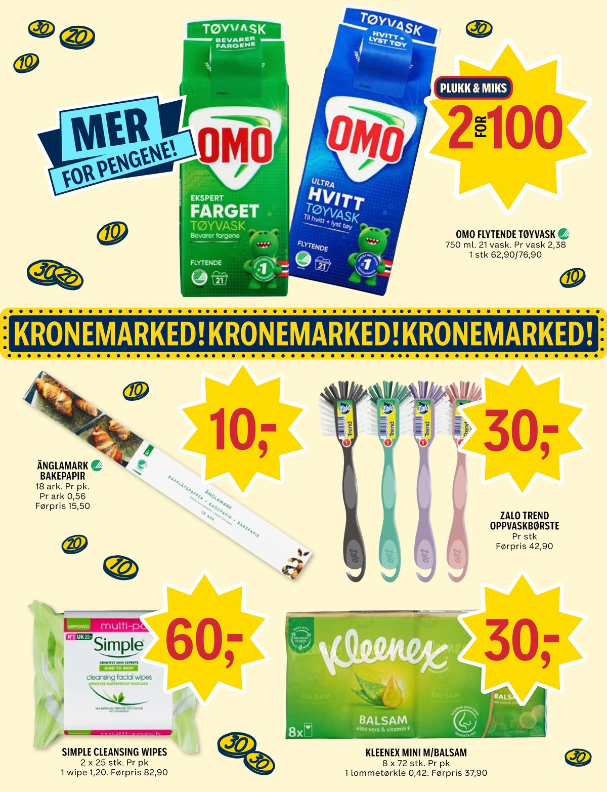 Se Coop Prix kundeavis for uke 36 på Tilbudsuken.no. Se gode tilbud på mange varer, f.eks. vaskemiddel-flytende omo eller bakepapir Änglamark. Les kundeavisen her! Side 10