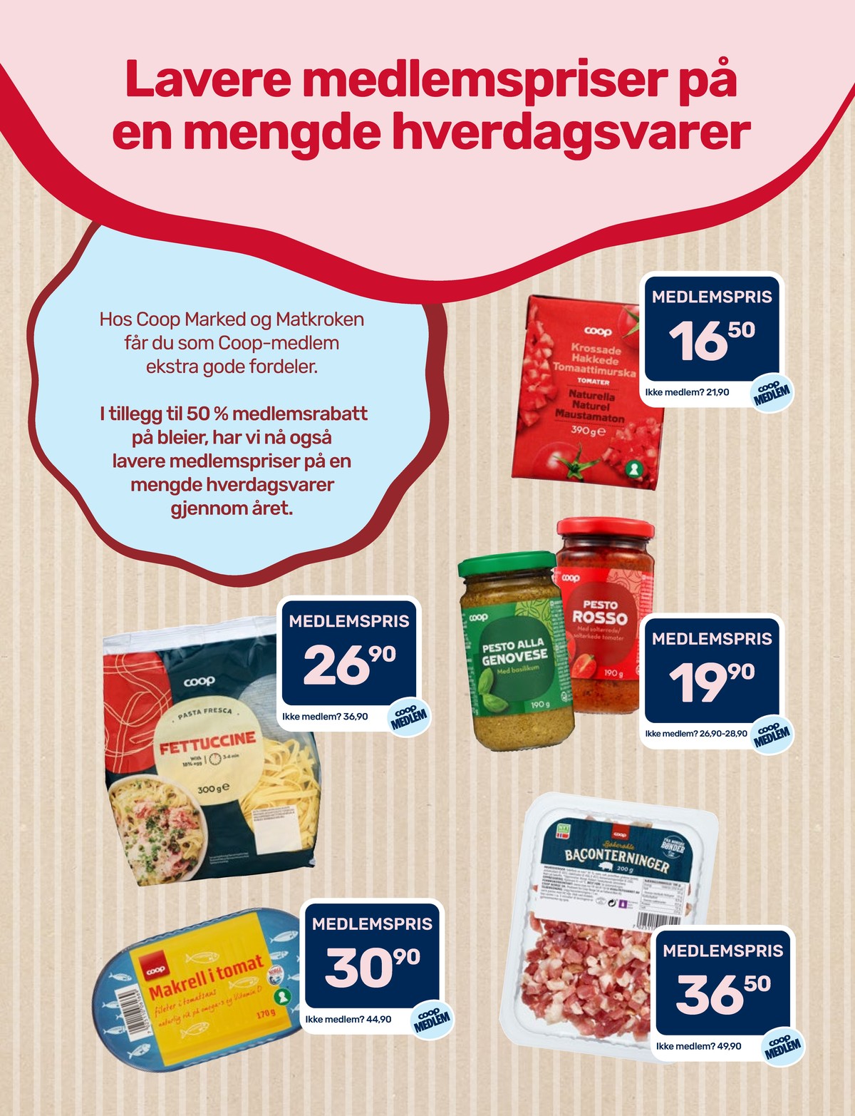 Se Coop Marked kundeavis for uke 36 på Tilbudsuken.no. Se gode tilbud på mange varer, f.eks. hakkede tomater  coop eller pesto genovese coop. Les kundeavisen her! Side 11
