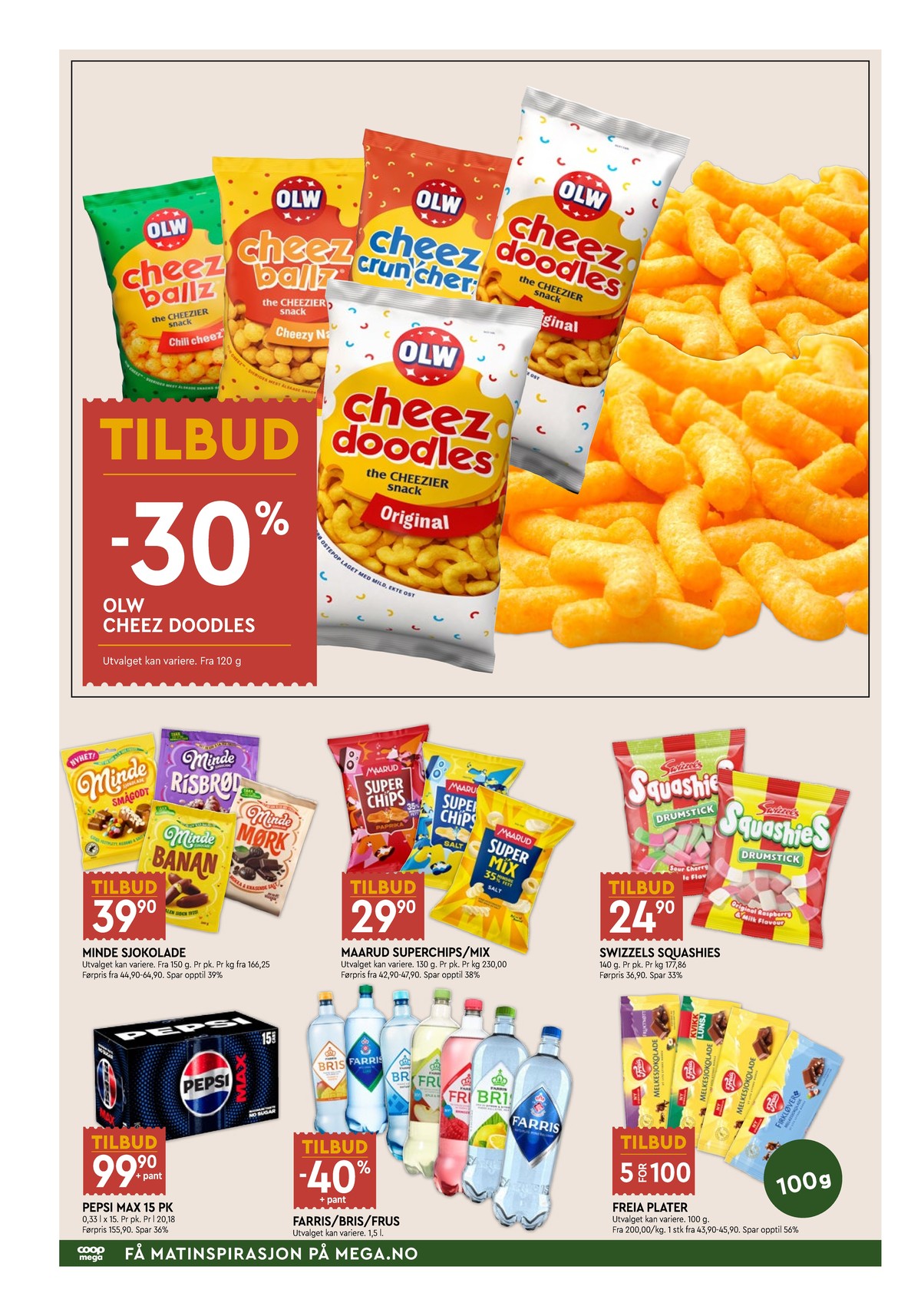 Se Coop Mega kundeavis for uge 36 på Tilbudsuken.no. Se gode tilbud på mange varer. Les kundeavisen her! Side 6