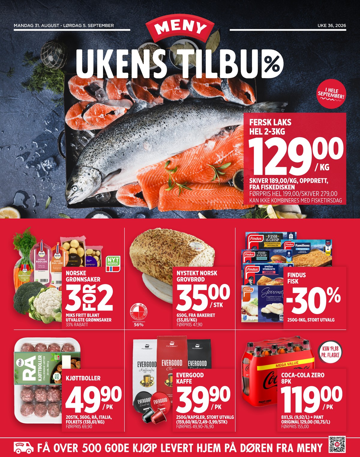 Se Meny kundeavis for uge 36 på Tilbudsuken.no. Se gode tilbud på mange varer. Les kundeavisen her! Side 1