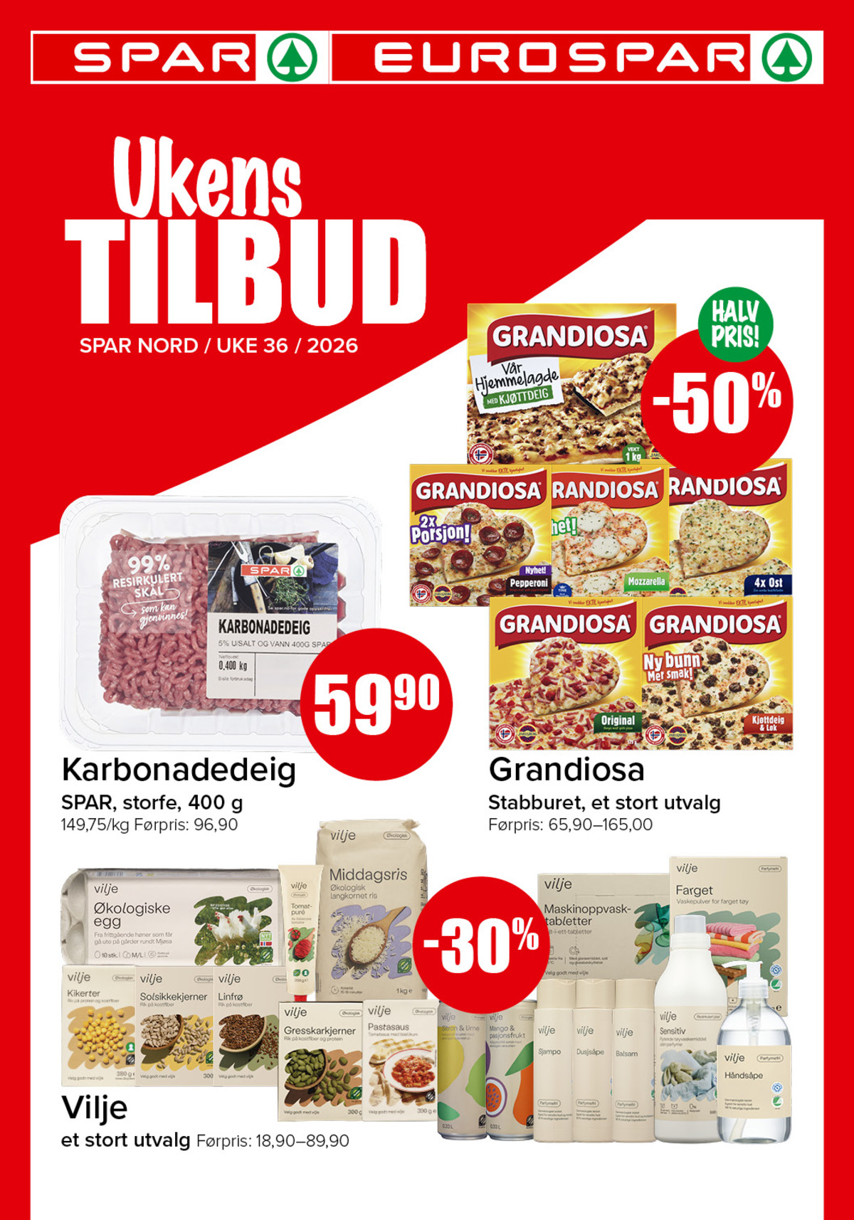 Se Spar - Eurospar kundeavis for uge 36 på Tilbudsuken.no. Se gode tilbud på mange varer. Les kundeavisen her! Side 1