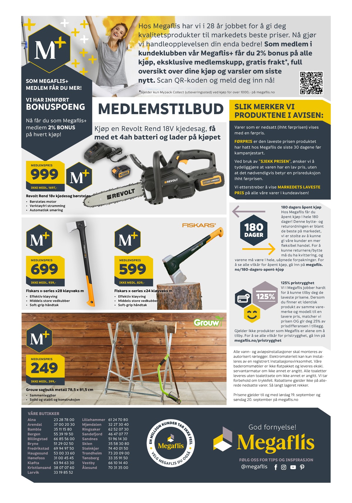 Se Megaflis kundeavis for uge 37 på Tilbudsuken.no. Se gode tilbud på mange varer. Les kundeavisen her! Side 40