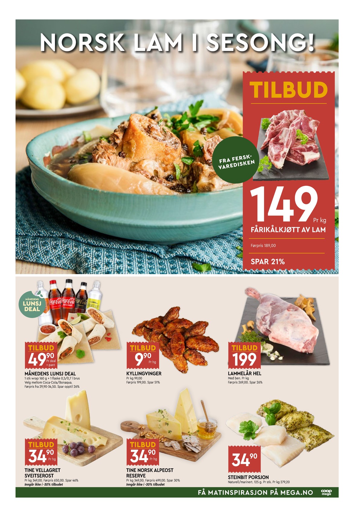 Se Coop Mega kundeavis for uge 37 på Tilbudsuken.no. Se gode tilbud på mange varer. Les kundeavisen her! Side 5