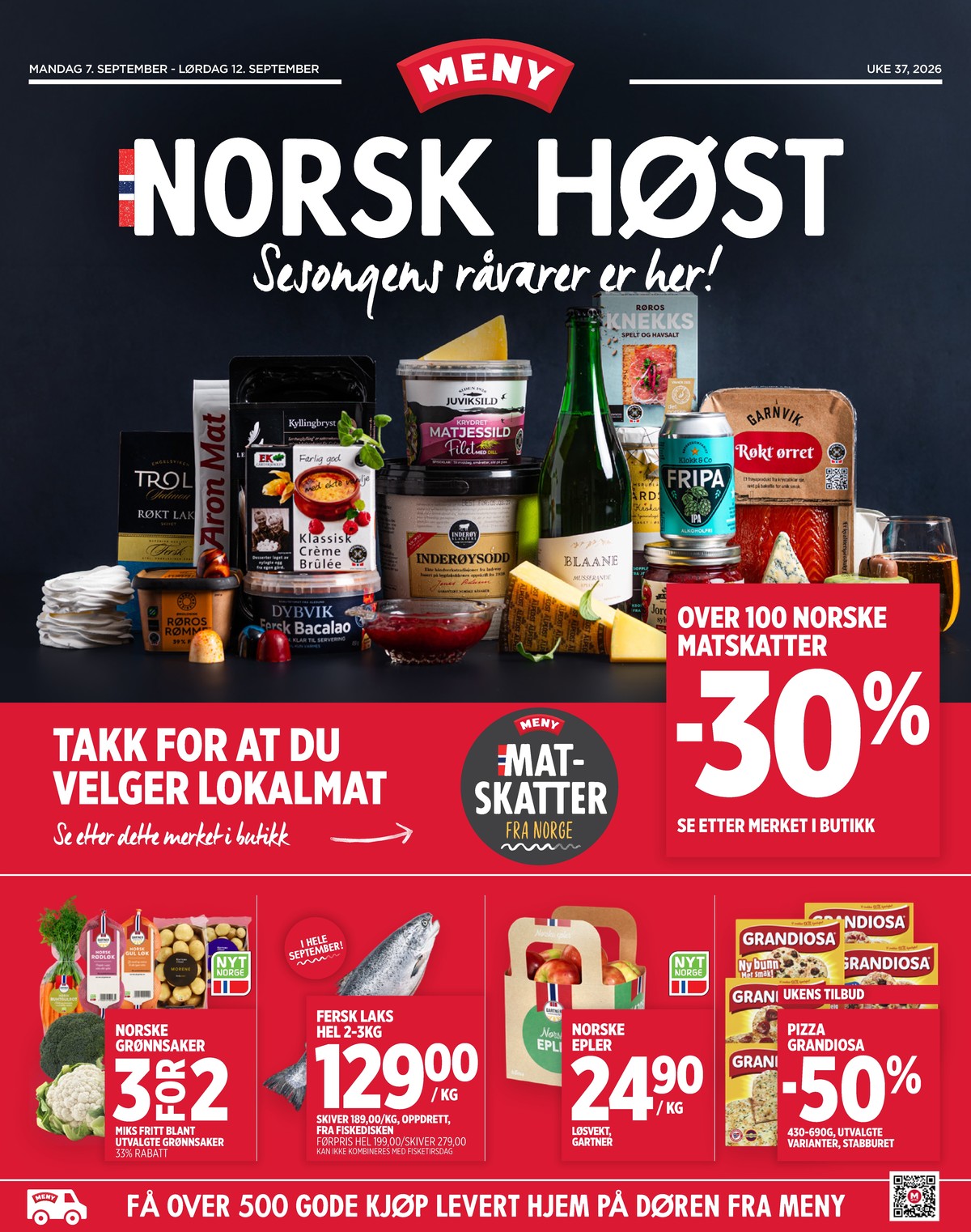 Se Meny kundeavis for uge 37 på Tilbudsuken.no. Se gode tilbud på mange varer. Les kundeavisen her! Side 1
