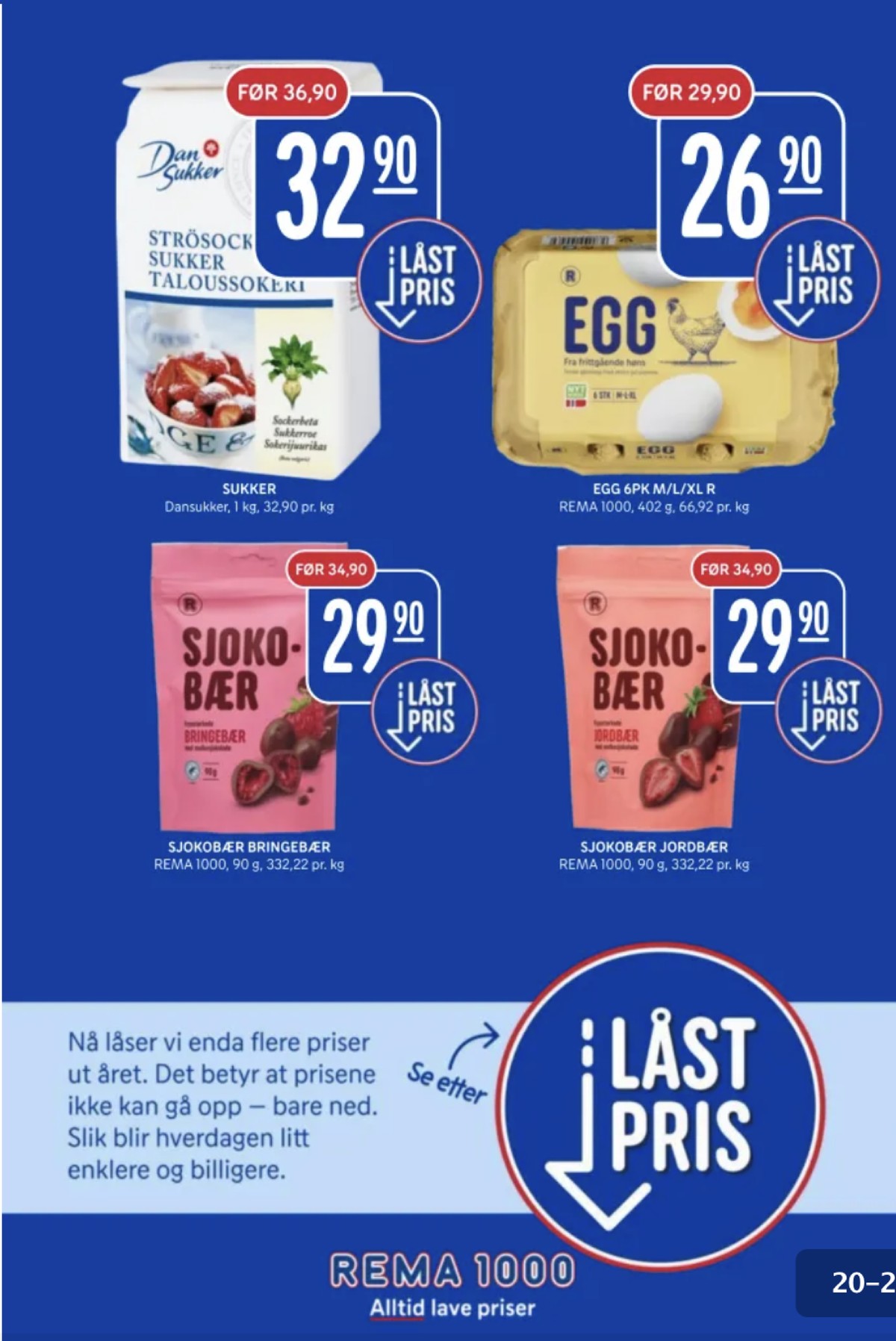 Se Rema 1000 kundeavis for uge 37 på Tilbudsuken.no. Se gode tilbud på mange varer. Les kundeavisen her! Side 20