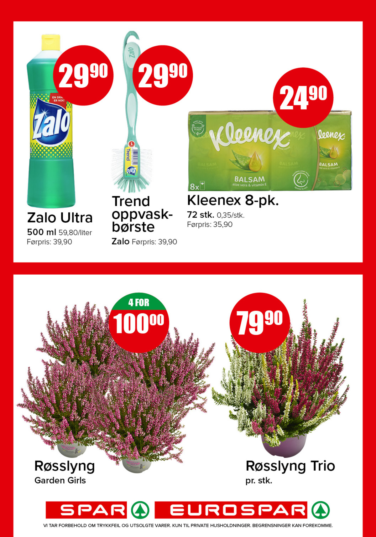 Se Spar - Eurospar kundeavis for uke 37 på Tilbudsuken.no. Se gode tilbud på mange varer, f.eks. oppvaskmiddel zalo eller oppvaskbørste zalo. Les kundeavisen her! Side 14