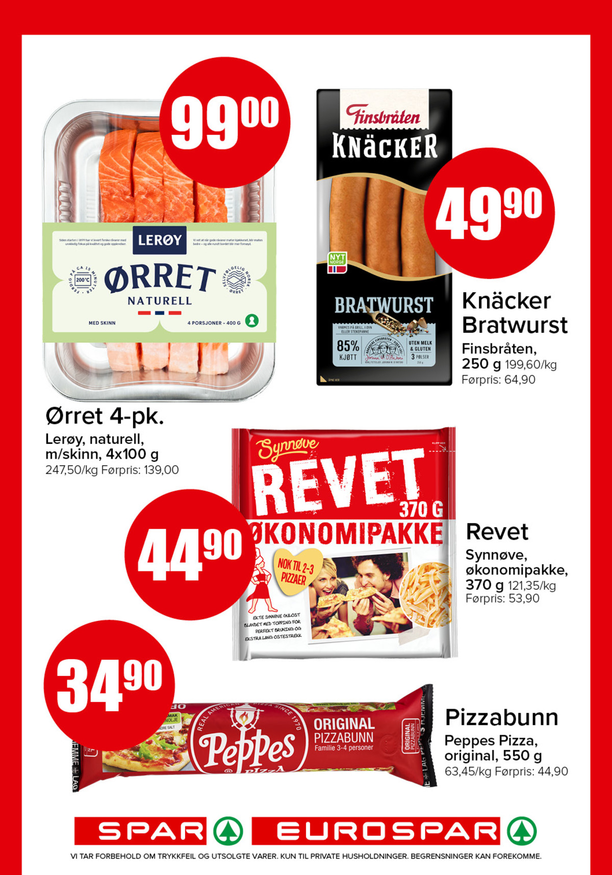 Se Spar - Eurospar kundeavis for uke 37 på Tilbudsuken.no. Se gode tilbud på mange varer, f.eks. Ørretfilet lerøy eller knäcker bacon & ost finsbråten. Les kundeavisen her! Side 8