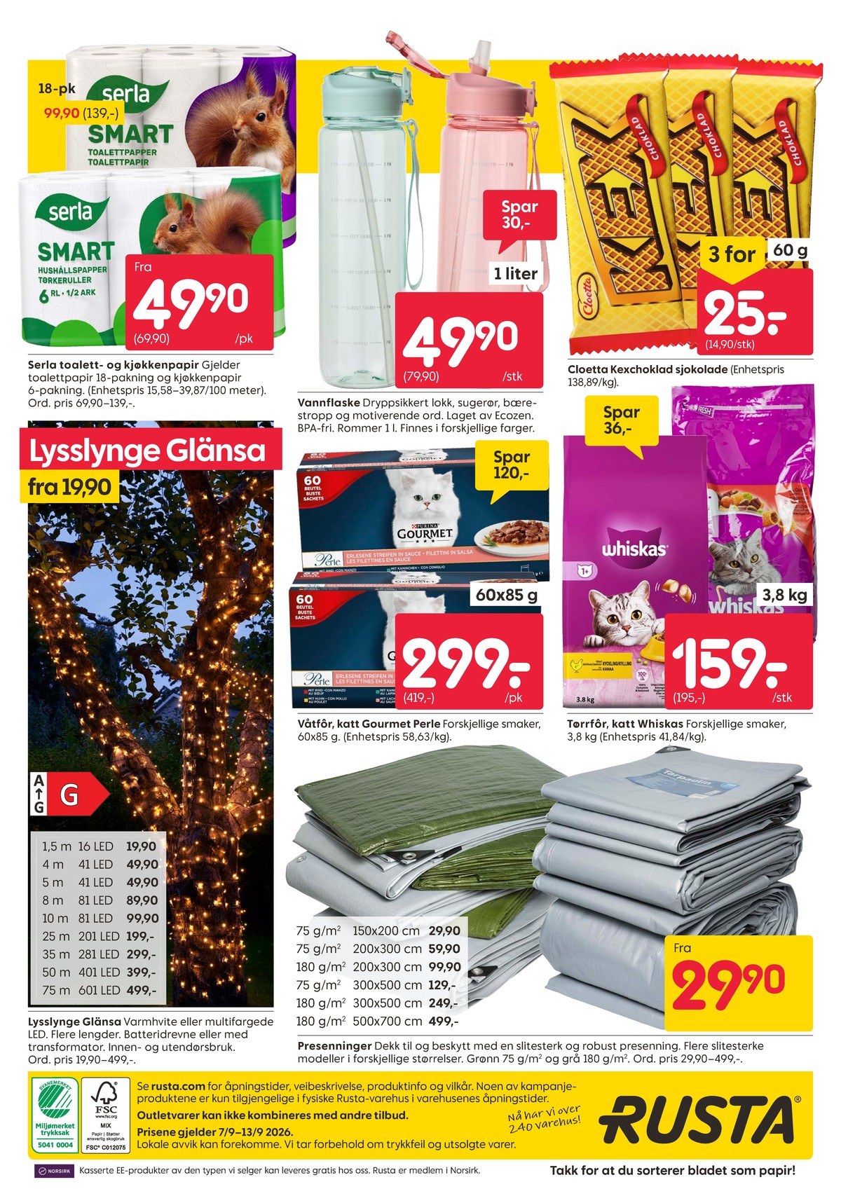 Se Rusta kundeavis for uge 37 på Tilbudsuken.no. Se gode tilbud på mange varer. Les kundeavisen her! Side 16