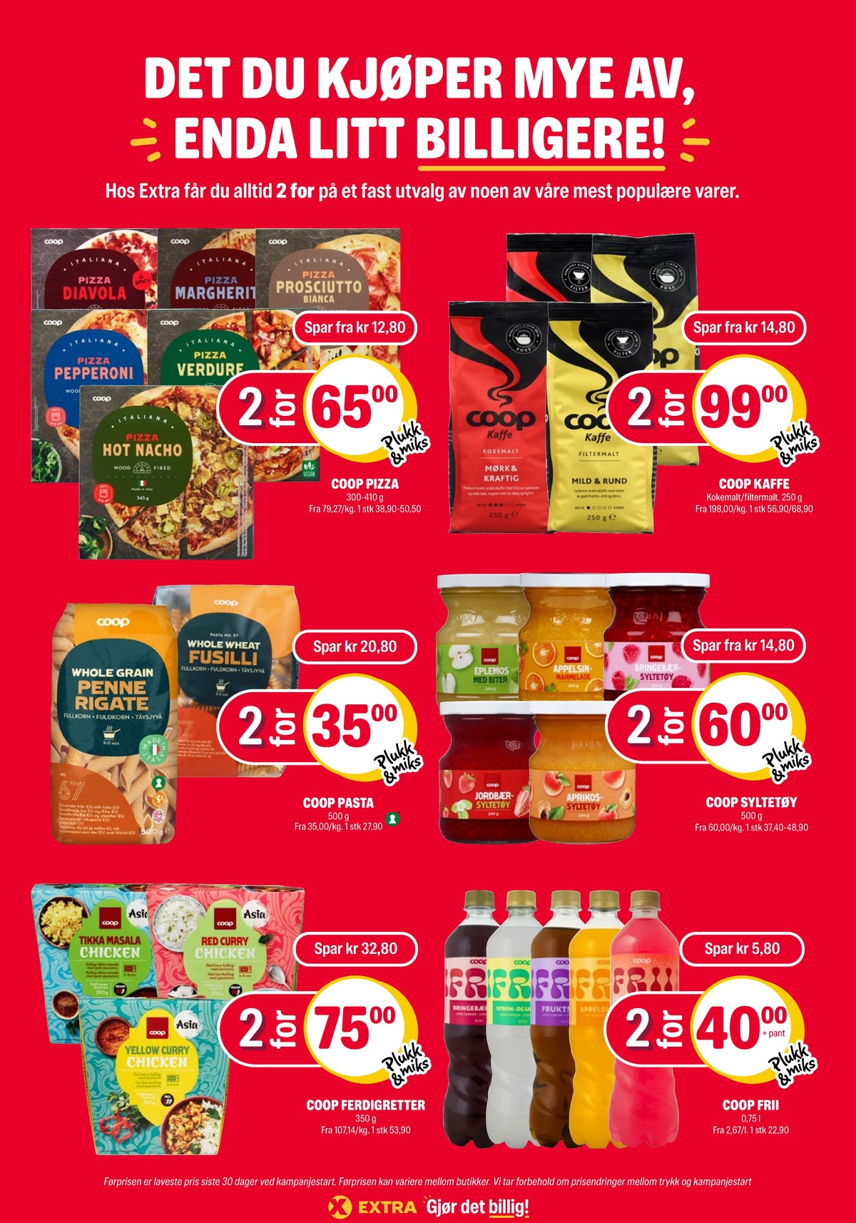 Se Coop Extra kundeavis for uke 38 på Tilbudsuken.no. Se gode tilbud på mange varer, f.eks. pizza prosciutto bianca coop eller pizza margherita coop. Les kundeavisen her! Side 27