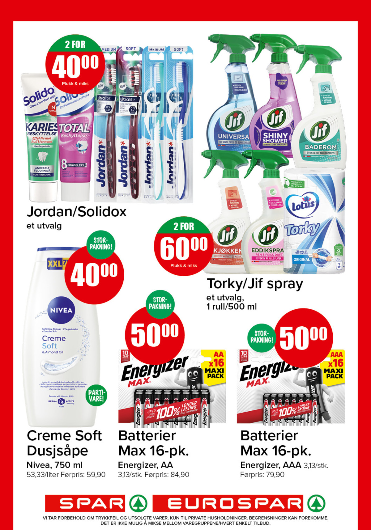 Se Spar - Eurospar kundeavis for uke 38 på Tilbudsuken.no. Se gode tilbud på mange varer, f.eks. tannkrem solidox eller tannbørste jordan. Les kundeavisen her! Side 15