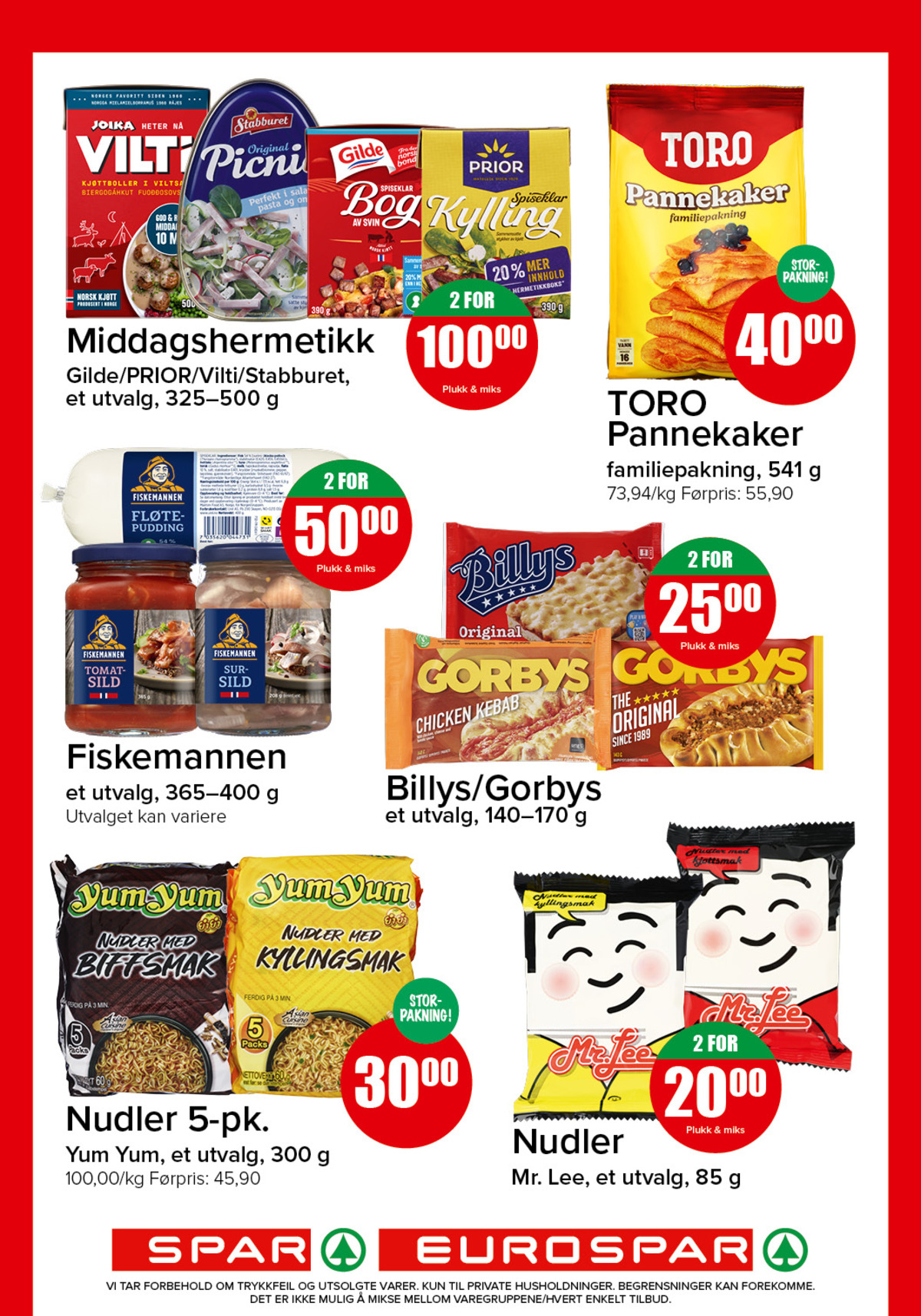 Se Spar - Eurospar kundeavis for uke 38 på Tilbudsuken.no. Se gode tilbud på mange varer, f.eks. pannekakemix toro eller vilti joika. Les kundeavisen her! Side 5