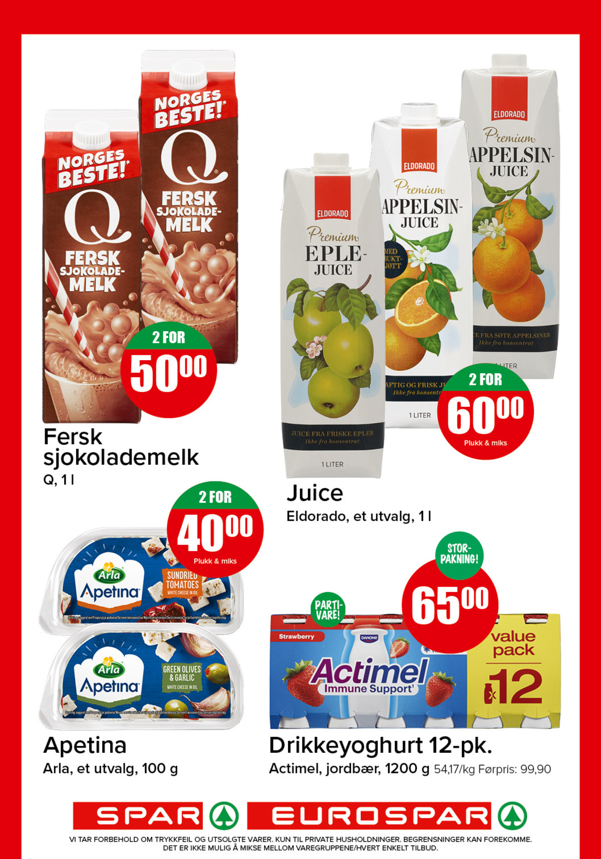 Se Spar - Eurospar kundeavis for uke 38 på Tilbudsuken.no. Se gode tilbud på mange varer, f.eks. eplejuice premium eller appelsinjuice med fruktkjøtt premium. Les kundeavisen her! Side 10