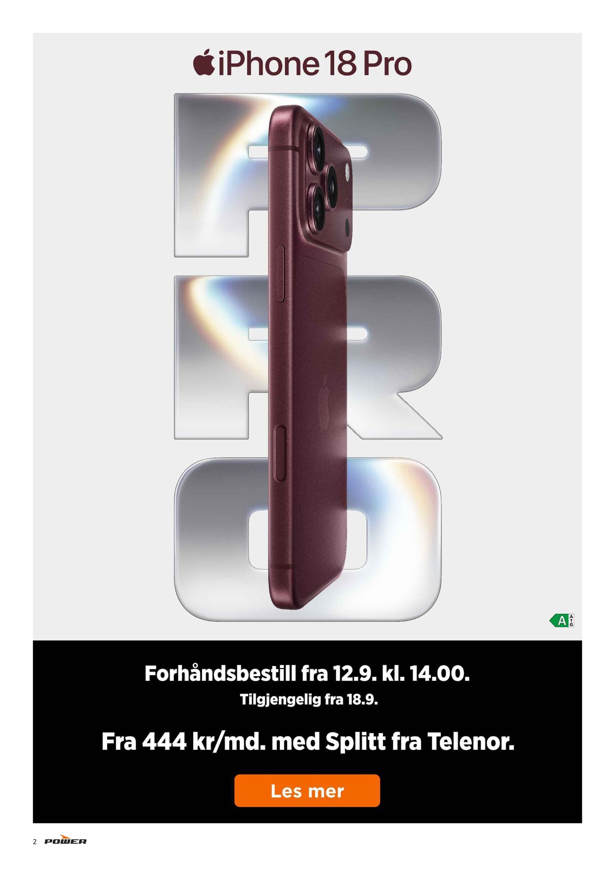 Se Power kundeavis for uge 38 på Tilbudsuken.no. Se gode tilbud på mange varer. Les kundeavisen her! Side 2