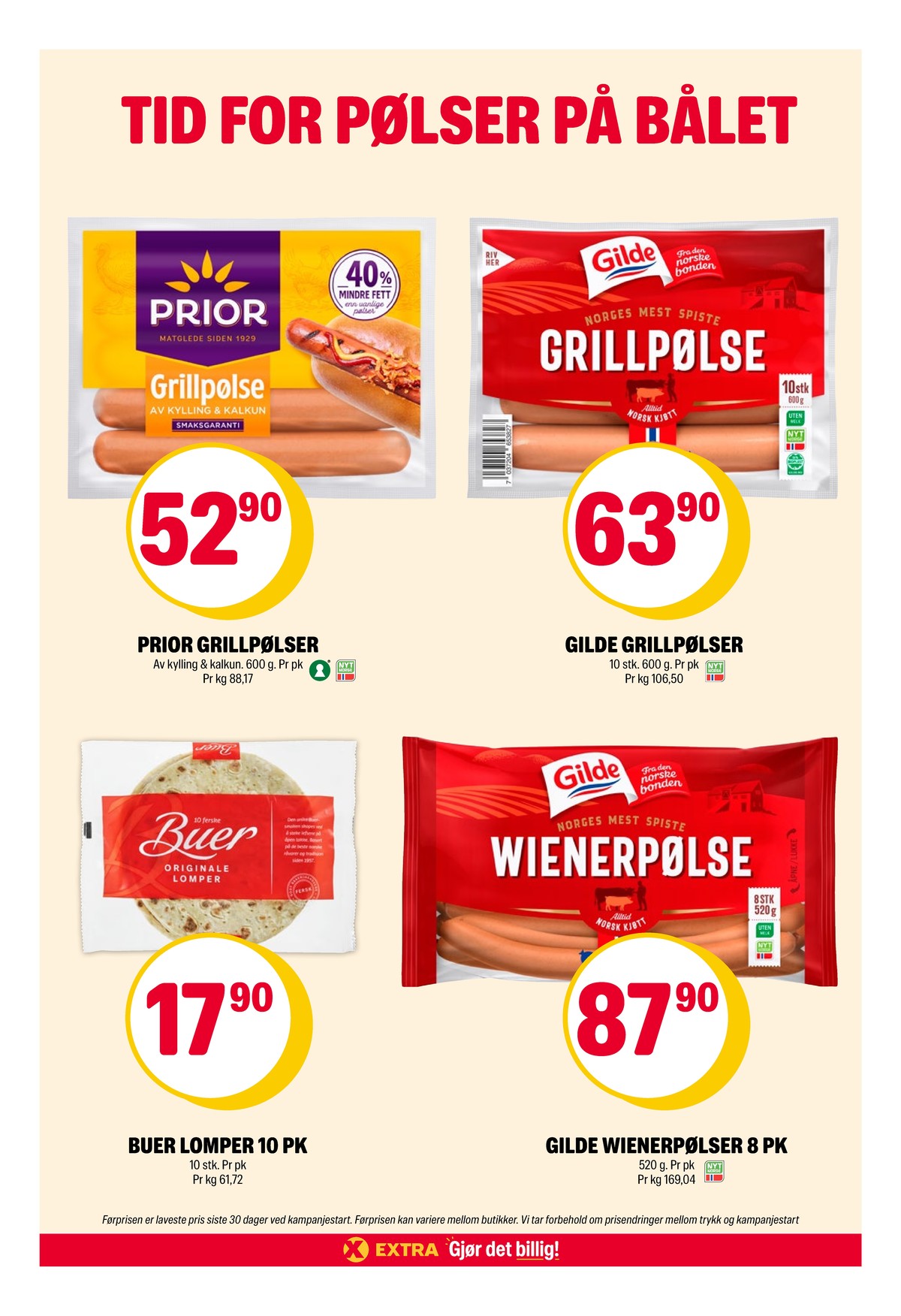 Se Coop Extra kundeavis for uke 39 på Tilbudsuken.no. Se gode tilbud på mange varer, f.eks. grillpølser prior eller grillpølser gilde. Les kundeavisen her! Side 17