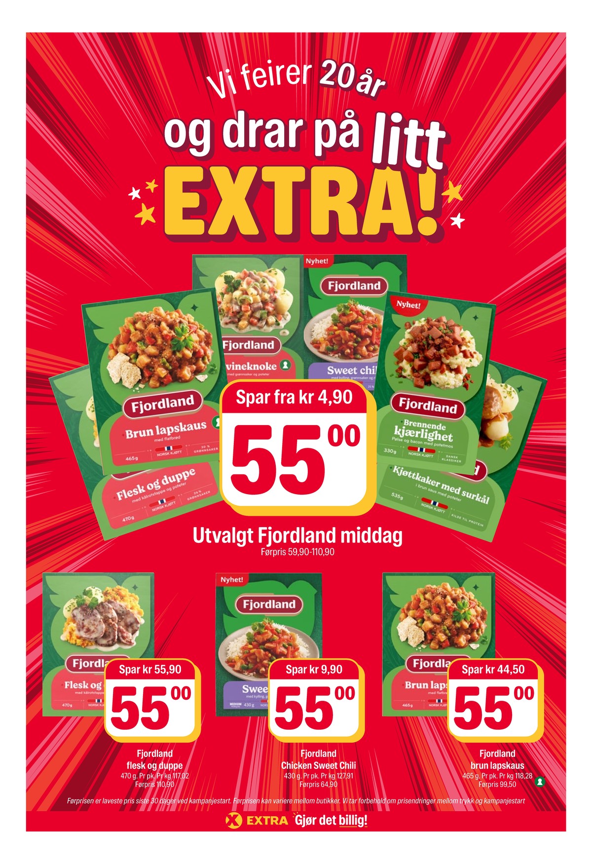 Se Coop Extra kundeavis for uke 39 på Tilbudsuken.no. Se gode tilbud på mange varer, f.eks. flesk og duppe fjordland eller andre varer. Les kundeavisen her! Side 22