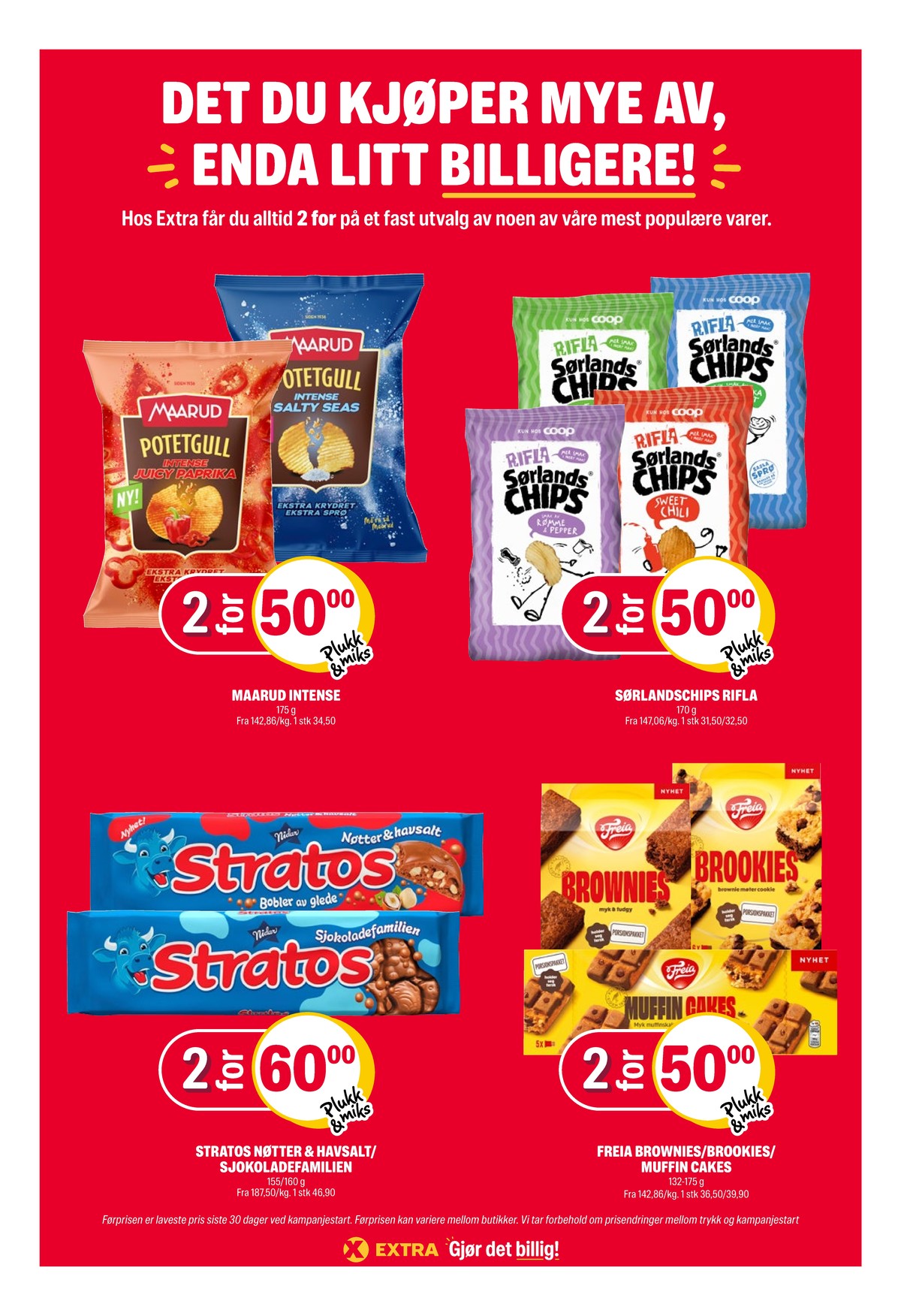 Se Coop Extra kundeavis for uke 39 på Tilbudsuken.no. Se gode tilbud på mange varer, f.eks. potetgull intense salty seas maarud eller potetgull intense juicy paprika maarud. Les kundeavisen her! Side 27