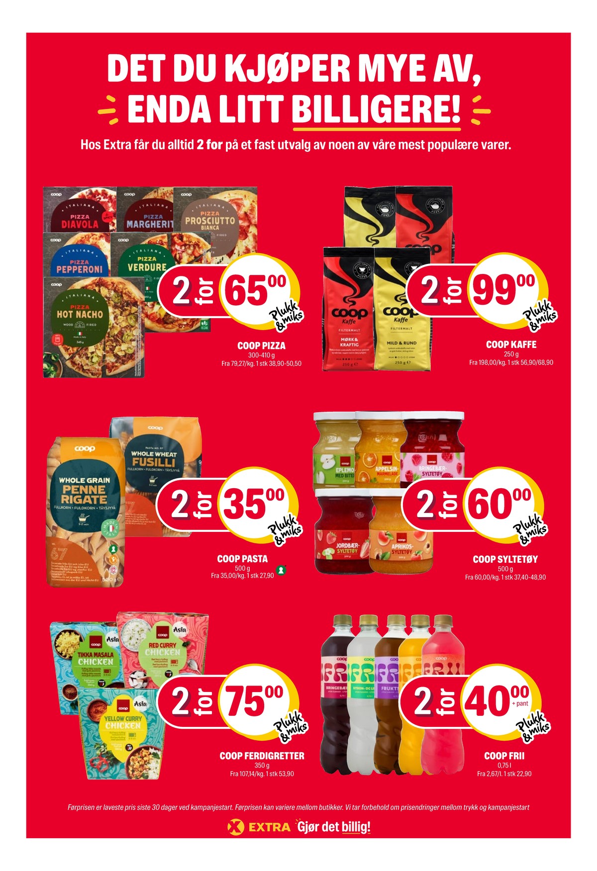 Se Coop Extra kundeavis for uke 39 på Tilbudsuken.no. Se gode tilbud på mange varer, f.eks. pizza prosciutto bianca coop eller pizza margherita coop. Les kundeavisen her! Side 29