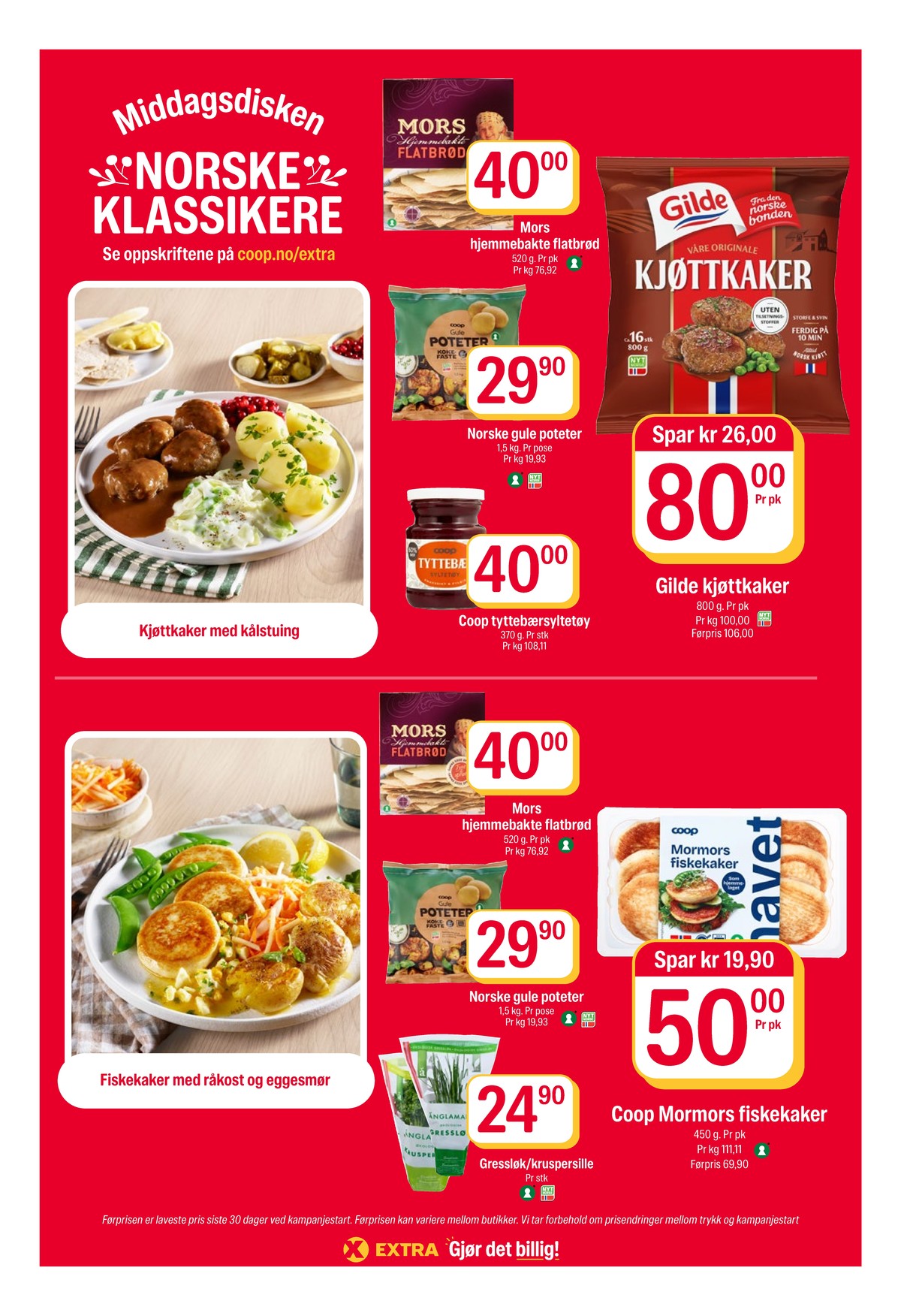 Se Coop Extra kundeavis for uke 39 på Tilbudsuken.no. Se gode tilbud på mange varer, f.eks. flatbrød mors flatbrød eller poteter gartner. Les kundeavisen her! Side 7