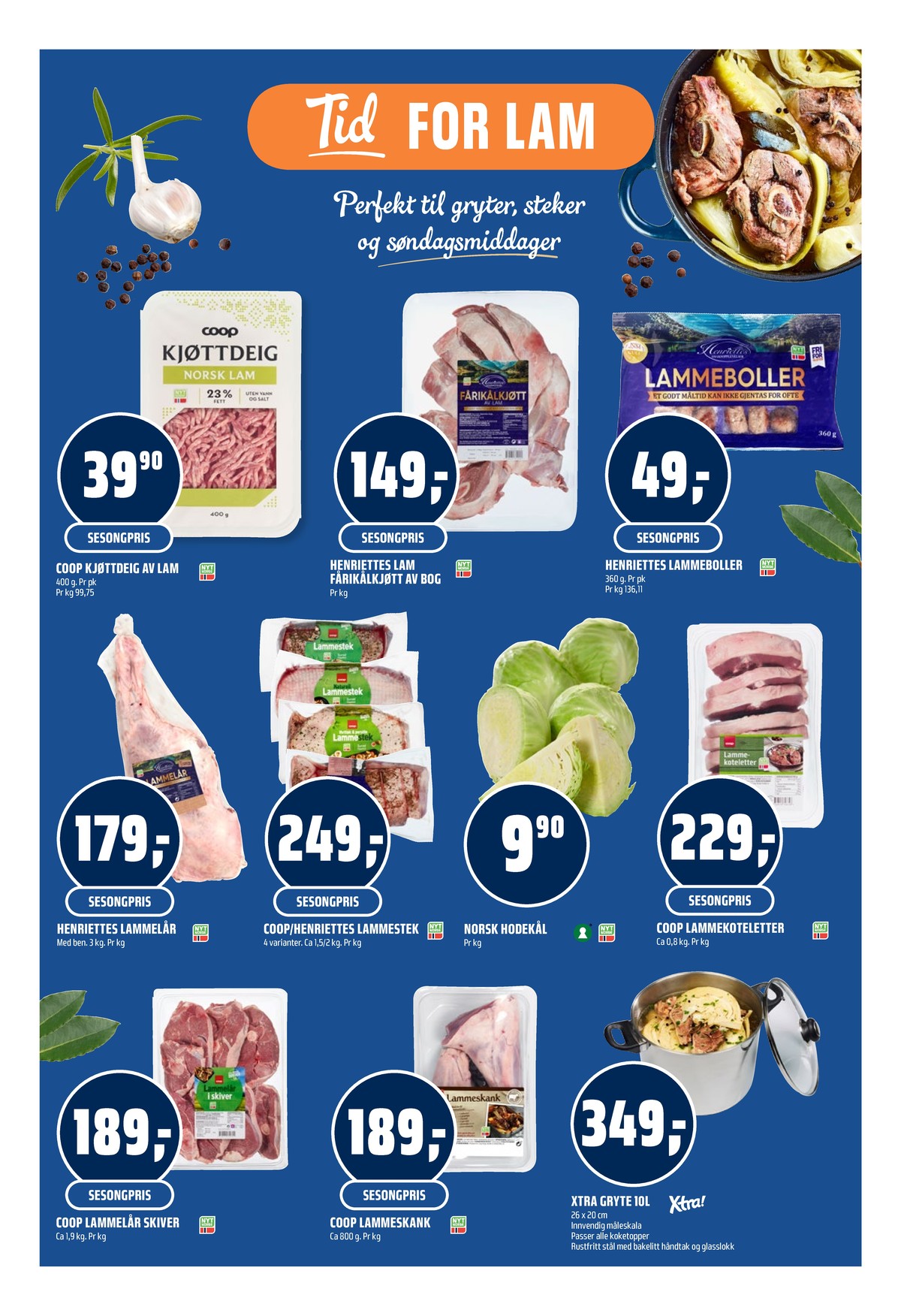Se Coop Obs kundeavis for uke 39 på Tilbudsuken.no. Se gode tilbud på mange varer, f.eks. kjøttdeig coop eller fårikålkjøtt henriettes. Les kundeavisen her! Side 12