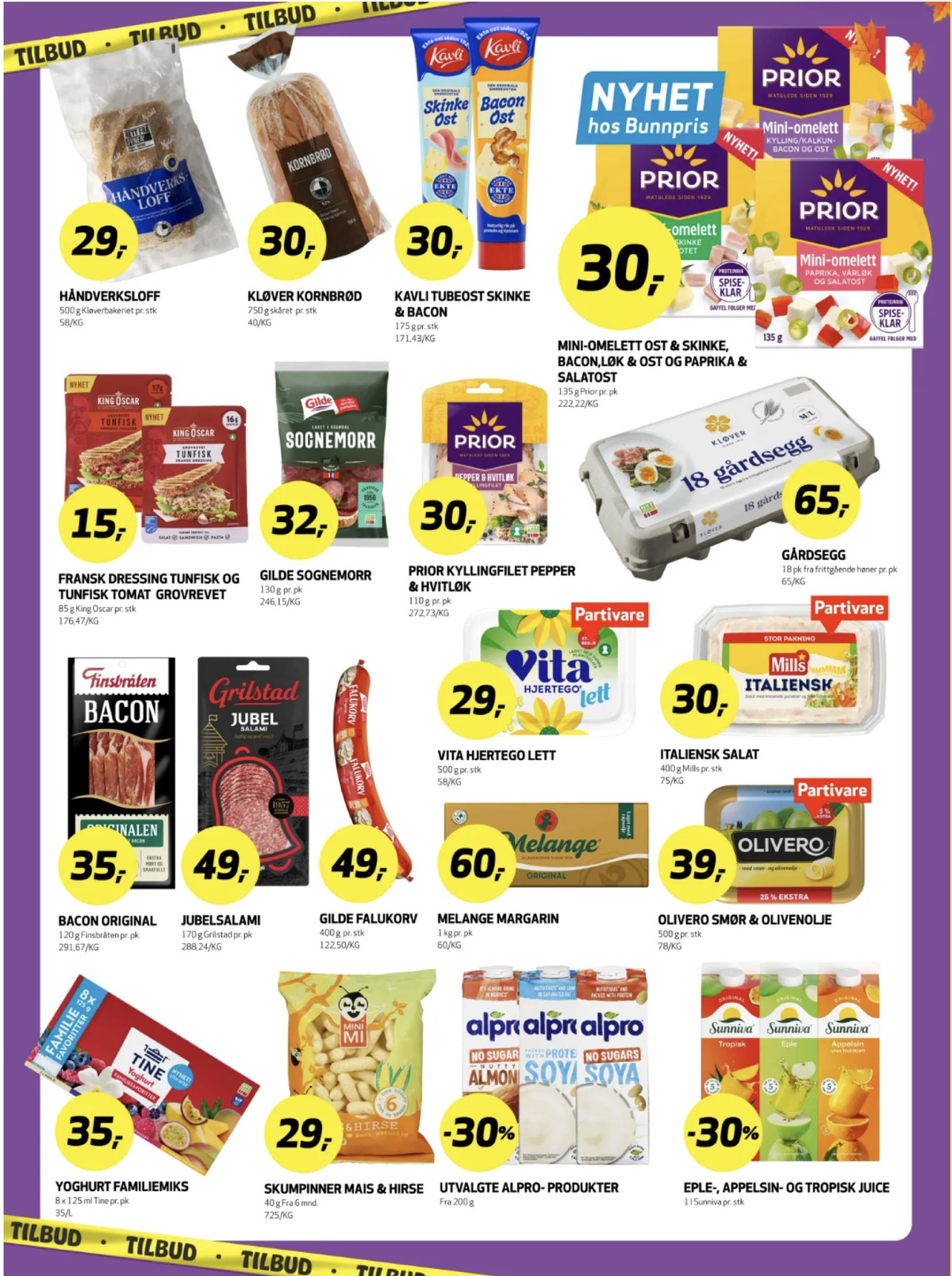 Se Bunnpris kundeavis for uge 39 på Tilbudsuken.no. Se gode tilbud på mange varer. Les kundeavisen her! Side 12