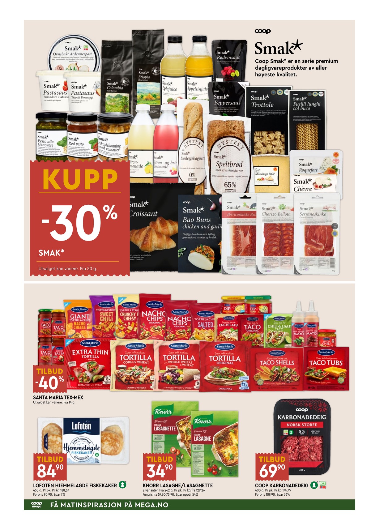 Se Coop Mega kundeavis for uge 39 på Tilbudsuken.no. Se gode tilbud på mange varer. Les kundeavisen her! Side 2