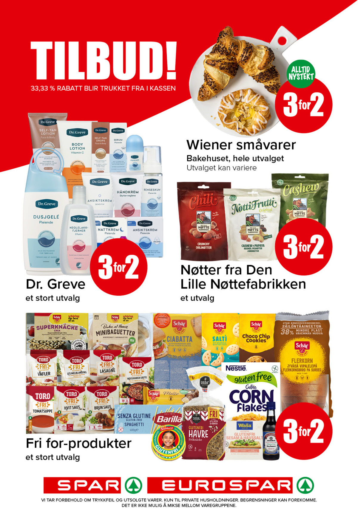 Se Spar - Eurospar kundeavis for uke 39 på Tilbudsuken.no. Se gode tilbud på mange varer, f.eks. butiksbagt kake ukjent eller neglelakkfjerner dr greve. Les kundeavisen her! Side 26