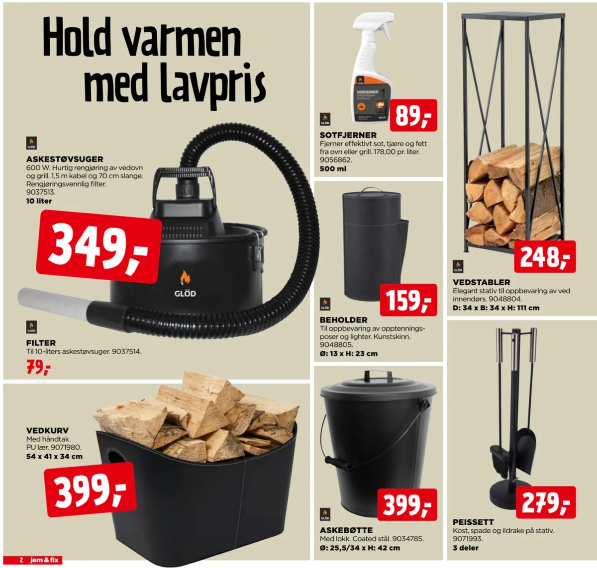 Se Jem & Fix kundeavis for uge 39 på Tilbudsuken.no. Se gode tilbud på mange varer. Les kundeavisen her! Side 2