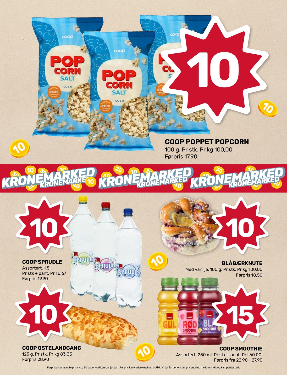 Se Coop Marked kundeavis for uke 4 på Tilbudsuken.no. Se gode tilbud på mange varer, f.eks. vann med kulsyre og sitron sprudle eller andre varer. Les kundeavisen her! Side 2