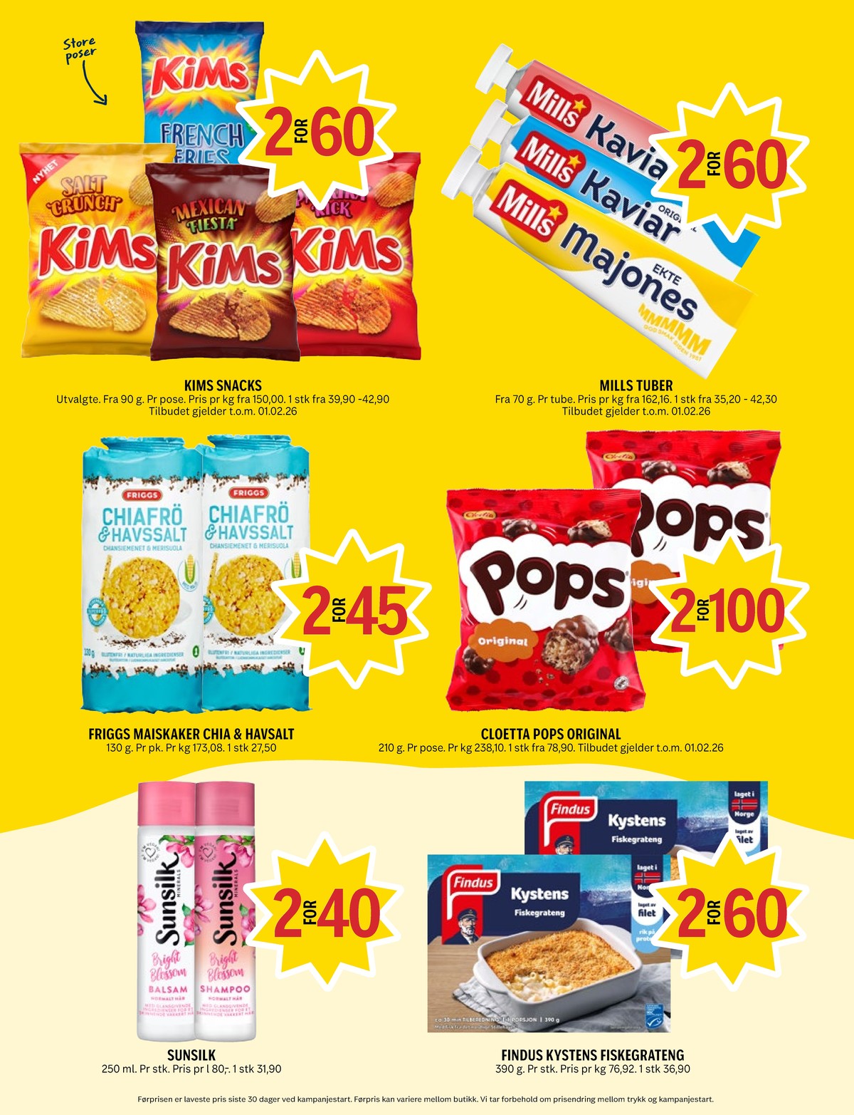 Se Coop Prix kundeavis for uke 4 på Tilbudsuken.no. Se gode tilbud på mange varer, f.eks. mexican fiesta chips kims eller salt crunch chips kims. Les kundeavisen her! Side 12