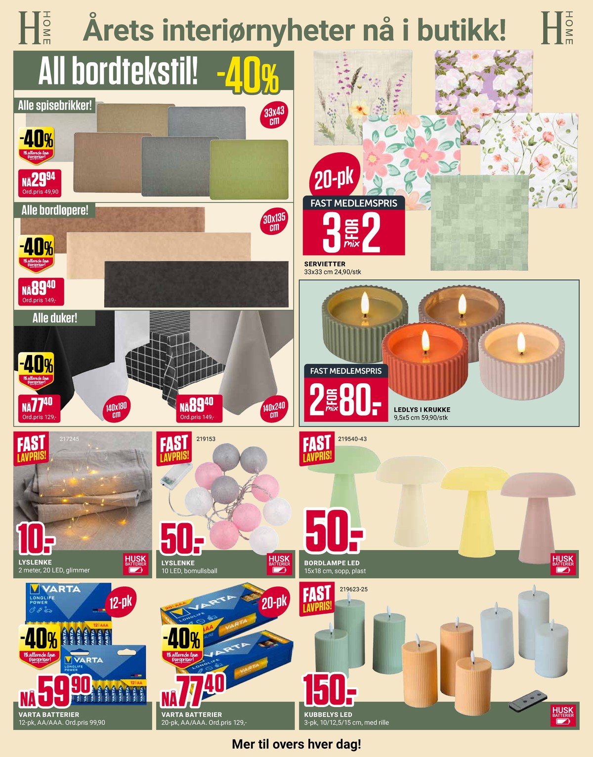 Se Europris kundeavis for uge 4 på Tilbudsuken.no. Se gode tilbud på mange varer. Les kundeavisen her! Side 7