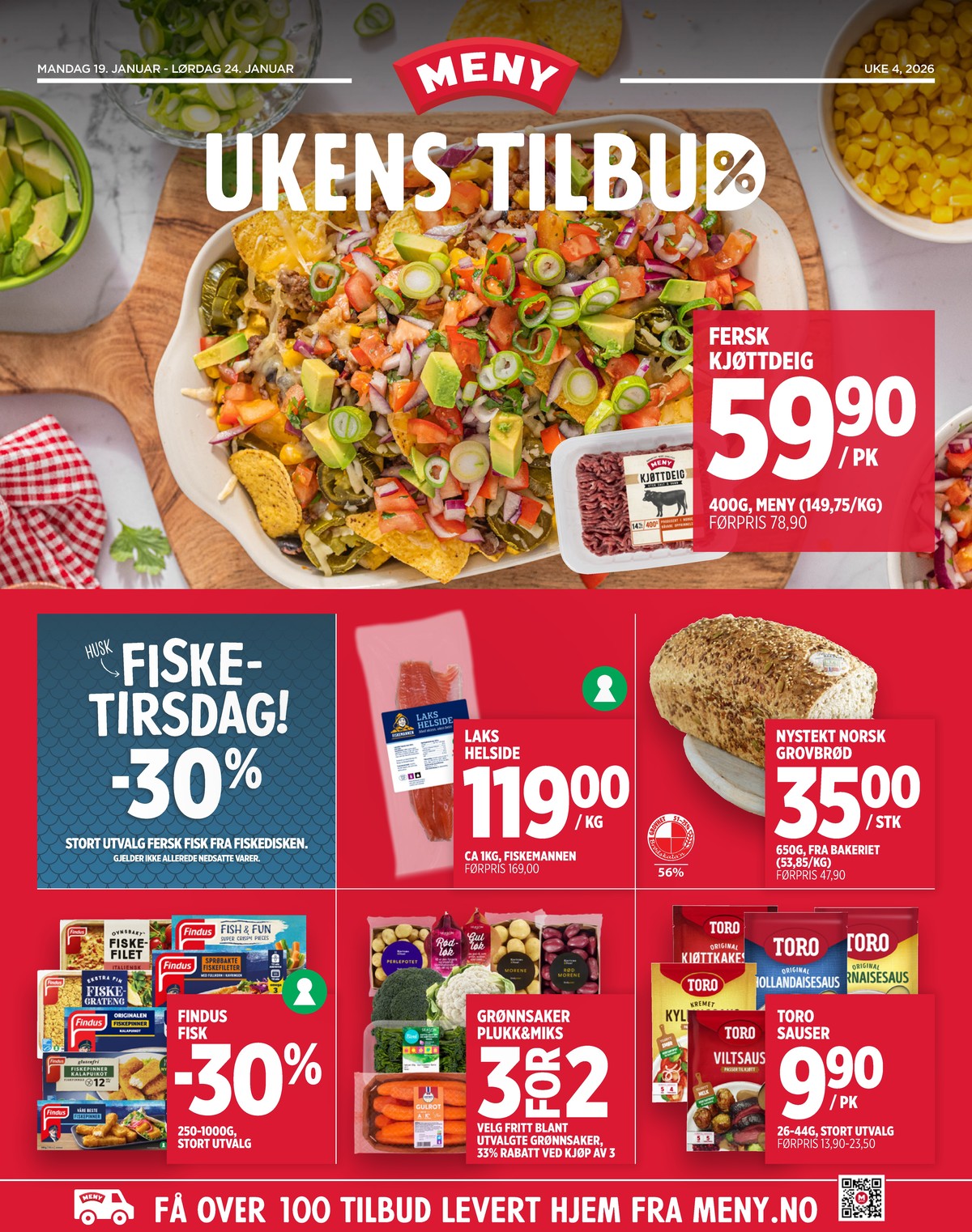 Se Meny kundeavis for uge 4 på Tilbudsuken.no. Se gode tilbud på mange varer. Les kundeavisen her! Side 1