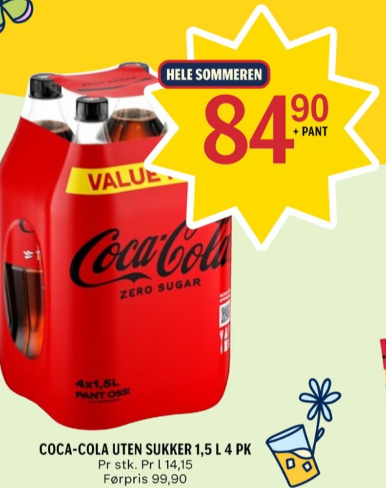 Coca-Cola Zero, Coca Cola Zero 4 pk.