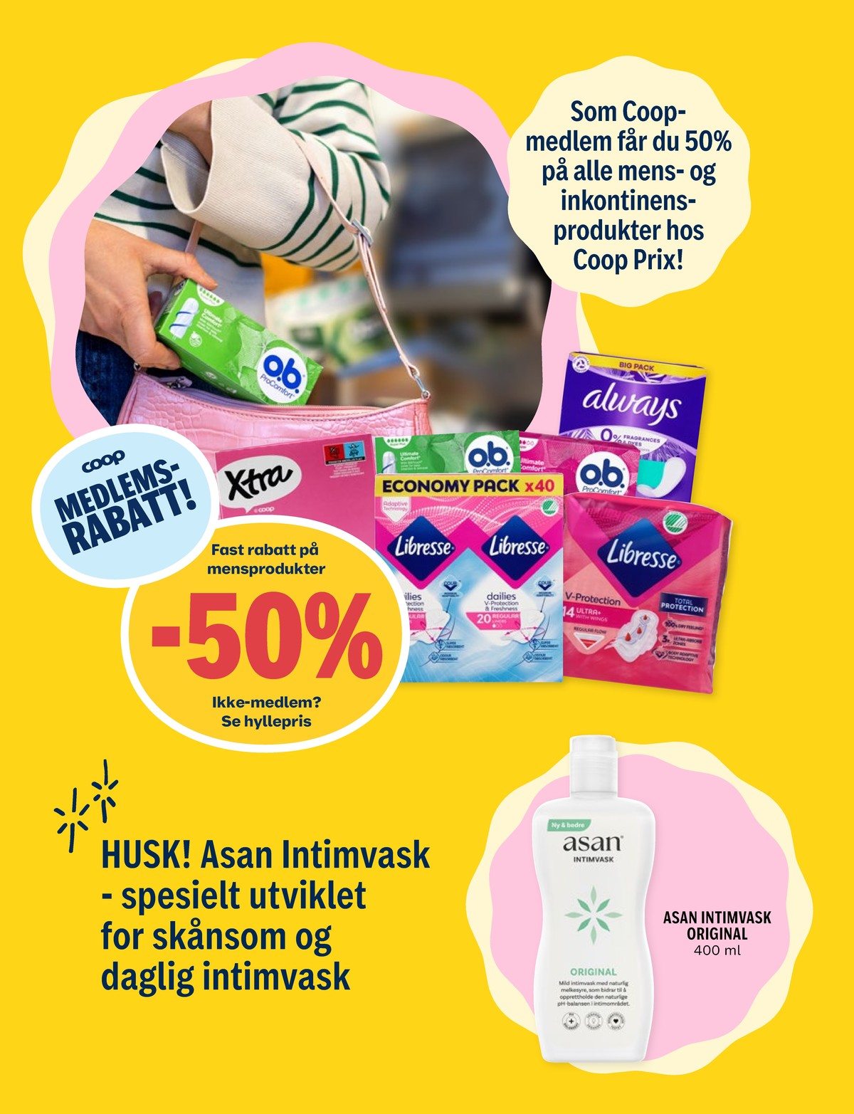 Se Coop Prix kundeavis for uke 40 på Tilbudsuken.no. Se gode tilbud på mange varer, f.eks. sanitetsbind libresse eller tamponger o.b.. Les kundeavisen her! Side 16