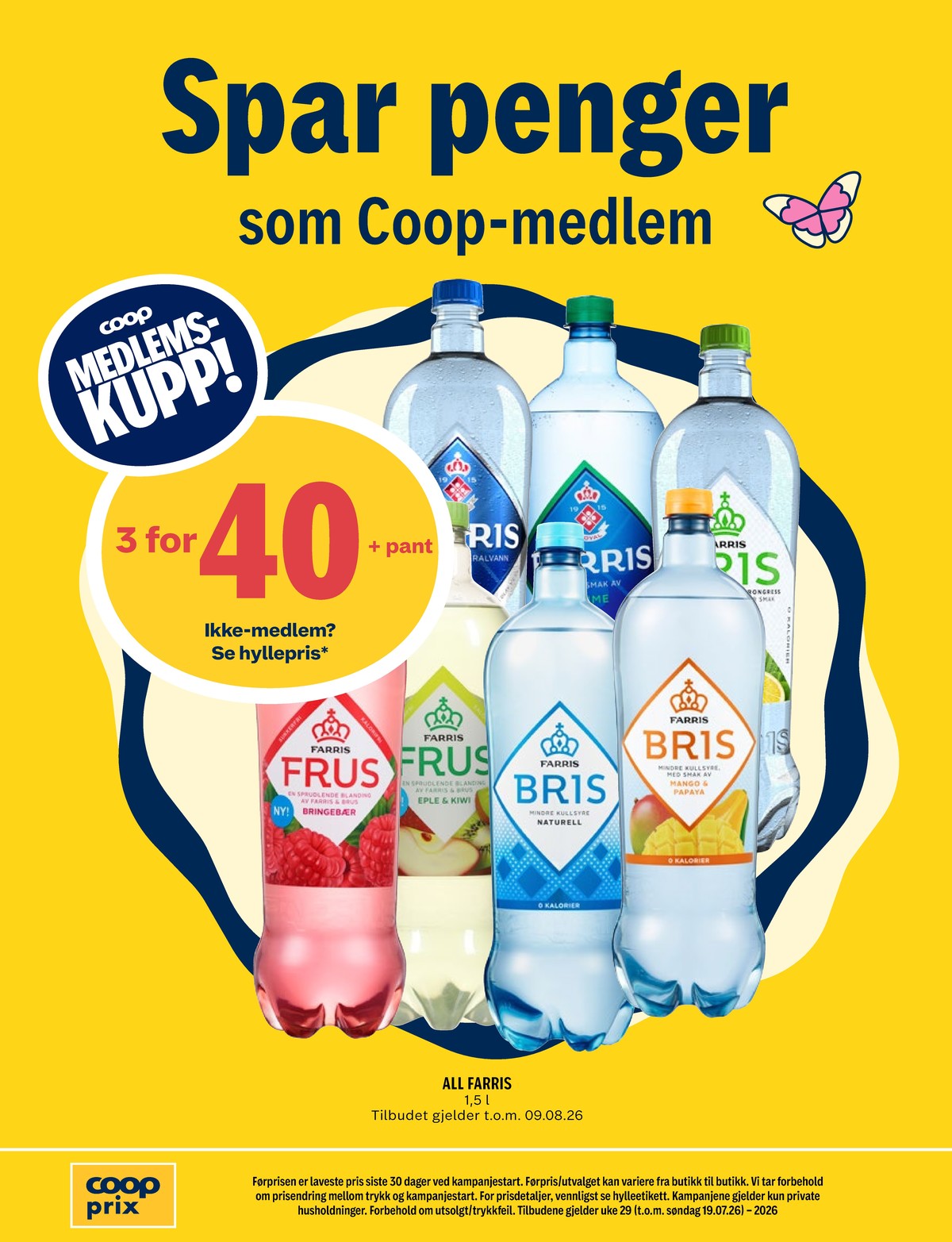 Se Coop Prix kundeavis for uke 40 på Tilbudsuken.no. Se gode tilbud på mange varer, f.eks. mineralvann bris eller mineralvann frus. Les kundeavisen her! Side 17