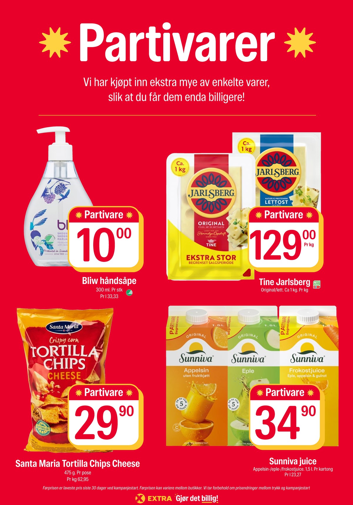 Se Coop Extra kundeavis for uke 40 på Tilbudsuken.no. Se gode tilbud på mange varer, f.eks. flytende håndsåpe bliw eller skæreost jarlsberg. Les kundeavisen her! Side 17